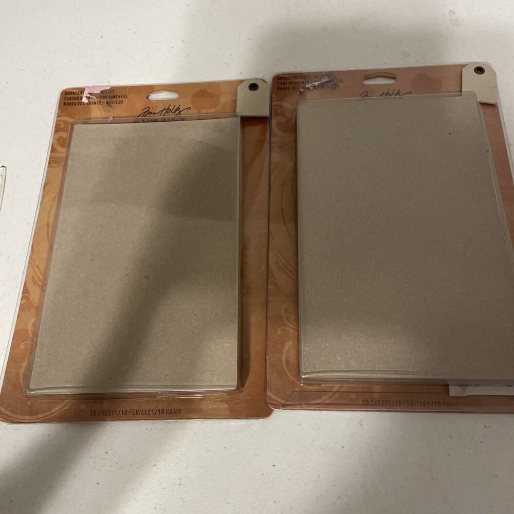 Two Pkgs Of Jim Holtz Grungeboard. 20 Sheets Total. Idea-ology. Crafts. 5”x8”